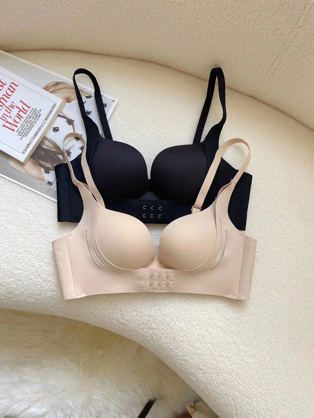 (Summer Clearance Sale)New arrival Breast lift pushup wireless front open posture corrector Padded Bra