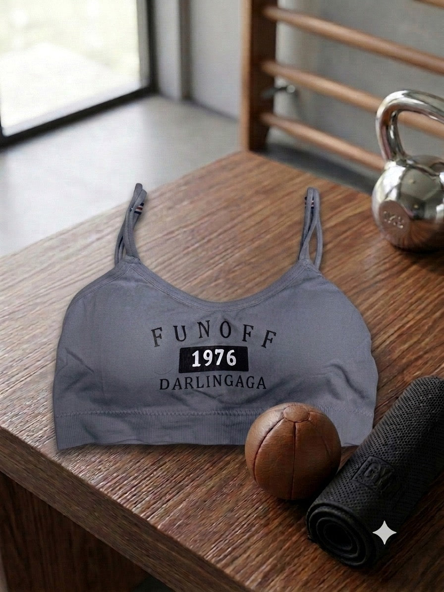 Where comfort meets effortless style.
Whether you're hitting the mat or keeping it casual, our newest graphic bralette keeps you looking chic 24/7.