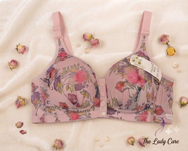 Elegant floral print combined with front button detailing for a chic look and effortless comfort. Upgrade your collection today with this gorgeous piece!