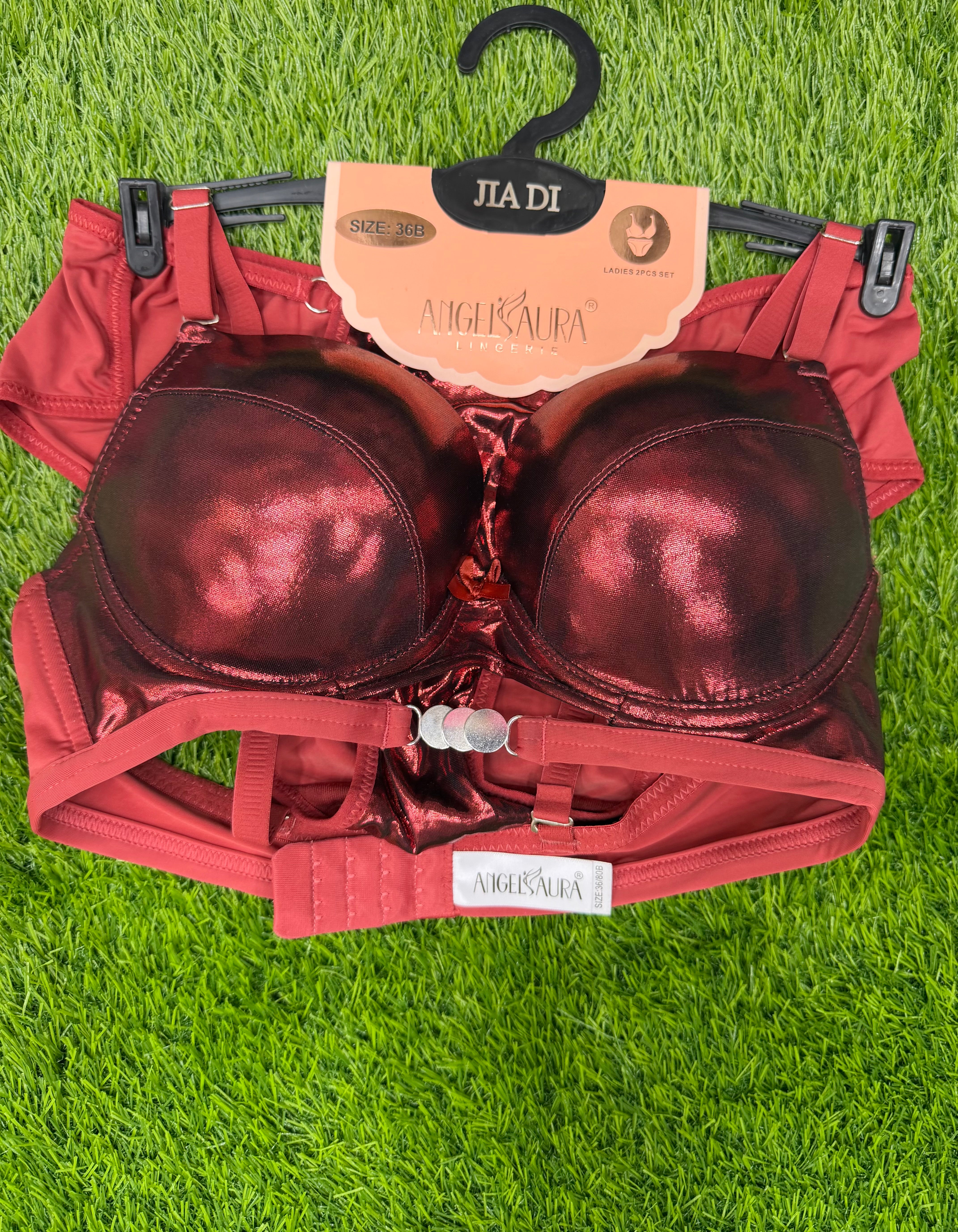 Lustrous -metallic-lingerie-set