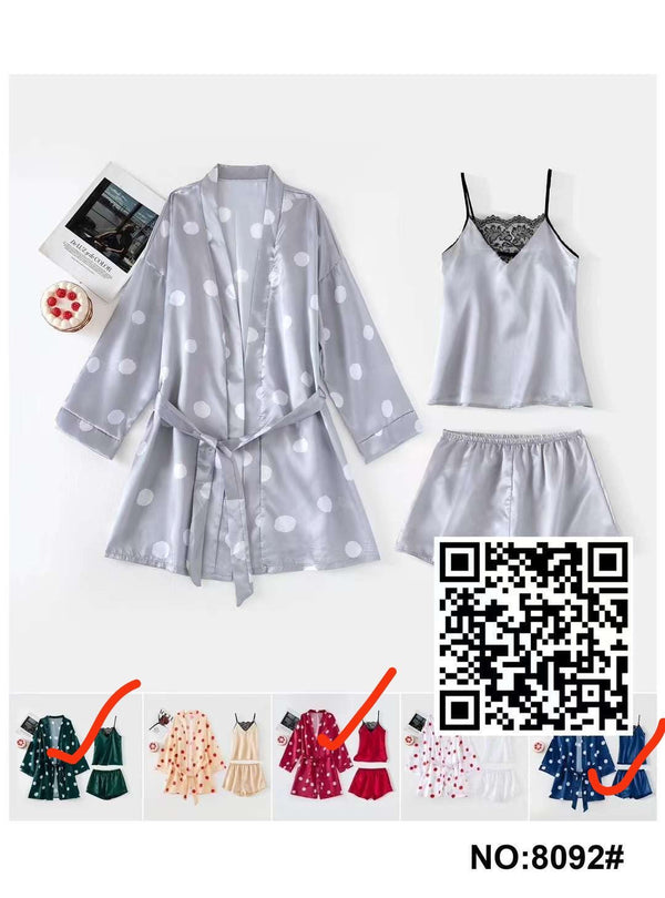 THREE PICS Satin SILK LINGERIE