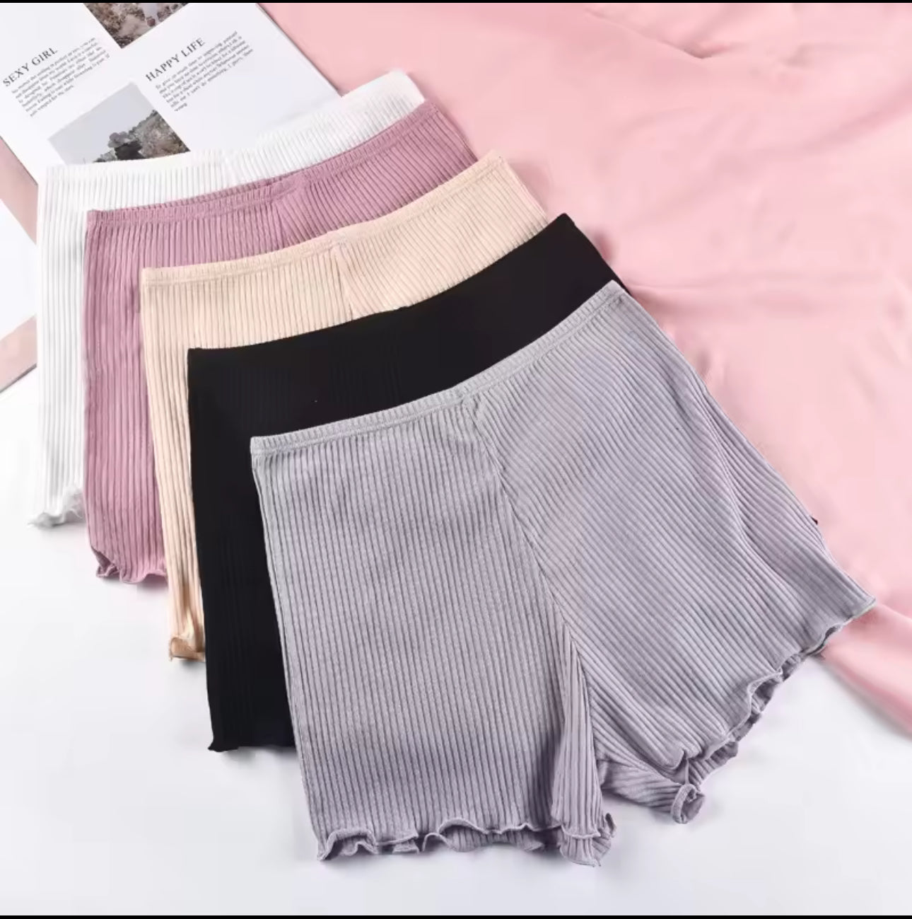 Seamless ice silk shorts panty Pack OF 3