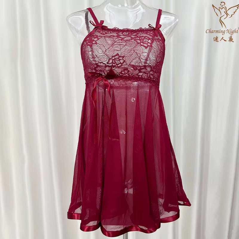 Temptation Pure Desire Lace Style Strap Underwear
Sex Sleeping Skirt