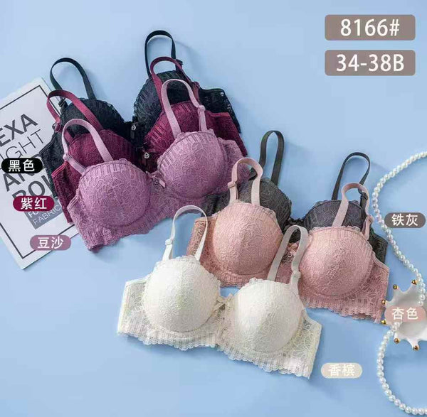 Floral Single Padded Wire Bra 8166