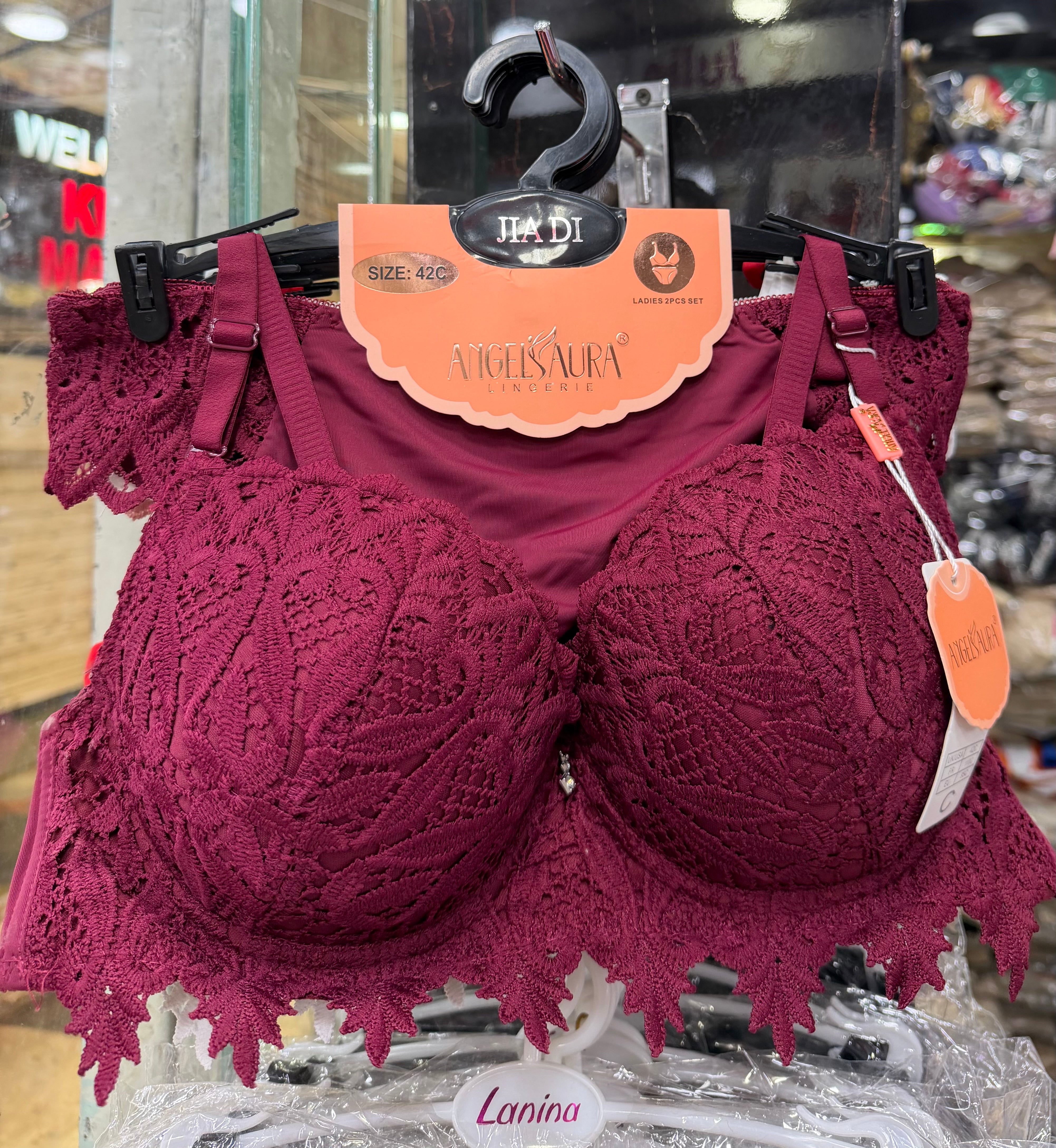 Sexy Lingerie Floral Pushup Bra Gathering Lace and Bowknot Bra Underwire Brassiere Adjustable Women's Underwear
