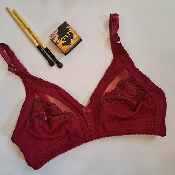 Half net Soft Cotton Bra