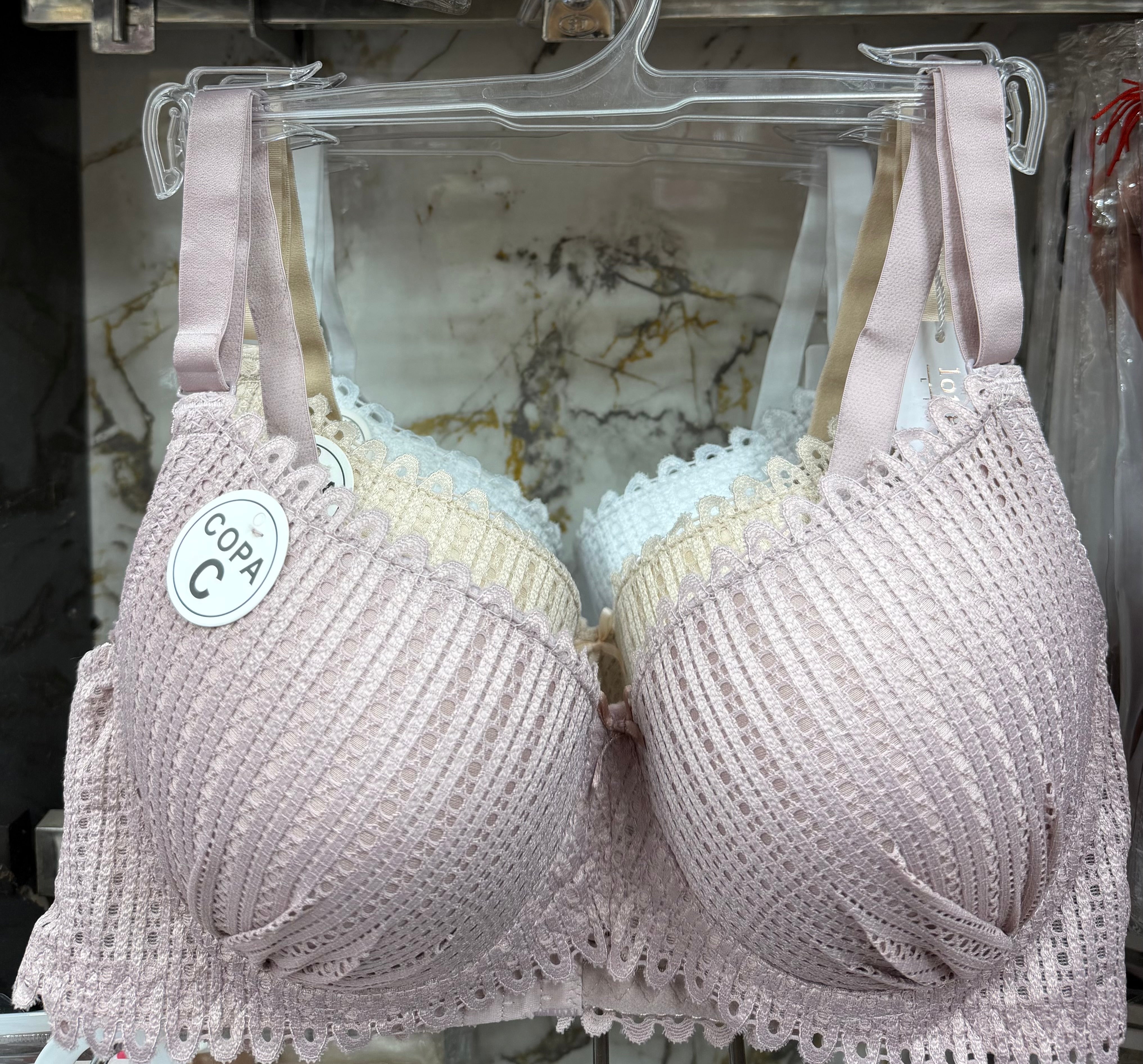 Premium lacy light paded bra with wired