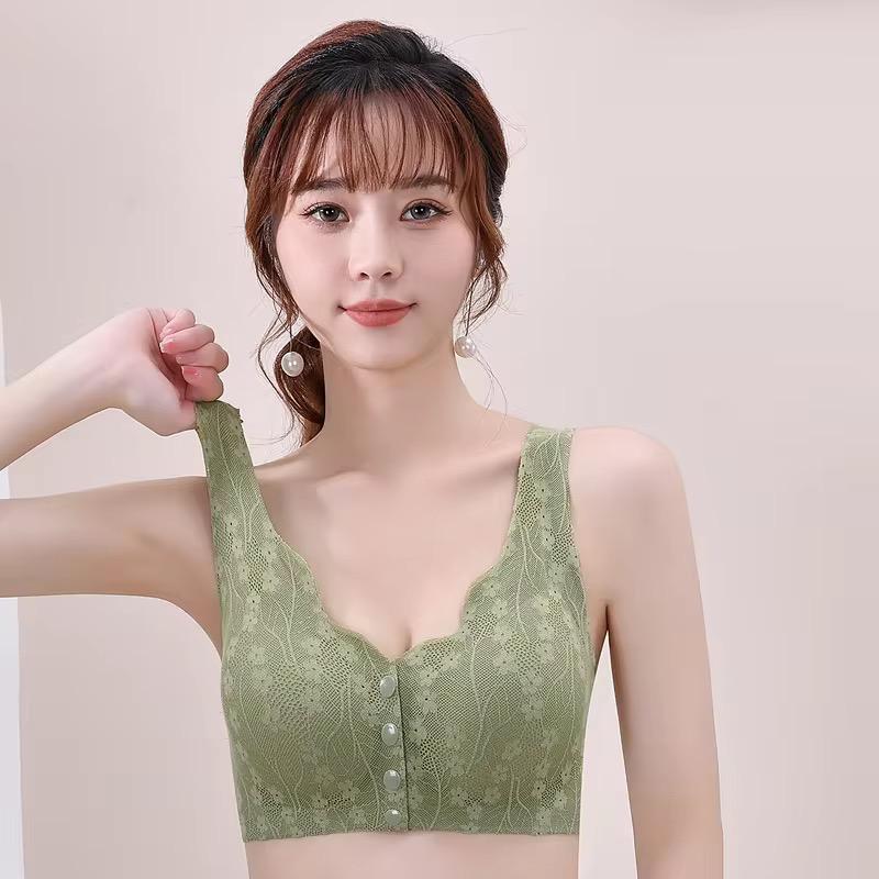 Women's Four season seamless comfortable bras front Buckle