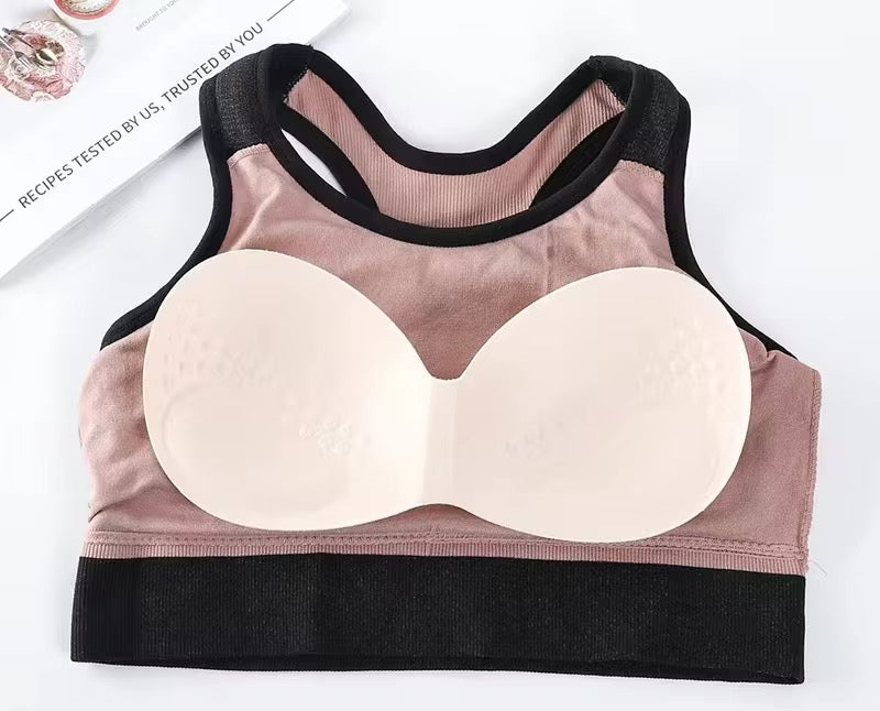 New Arrival Sports Bra Light Padded Full coverage Bra removable Pad