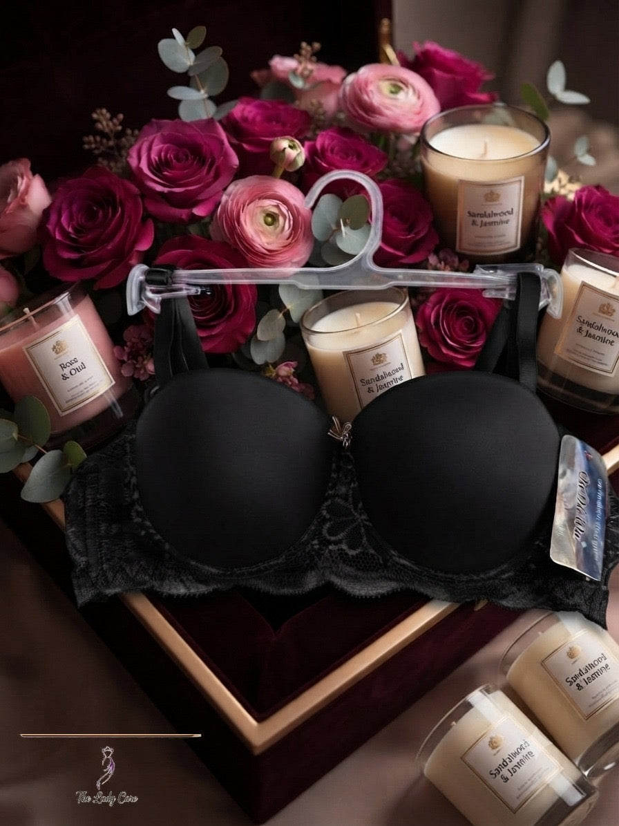 Breathable Embroidered Knitted Underwire Strapless Bra Push-Up Thin Solid Everyday Wear Rhinestone Accents Lace