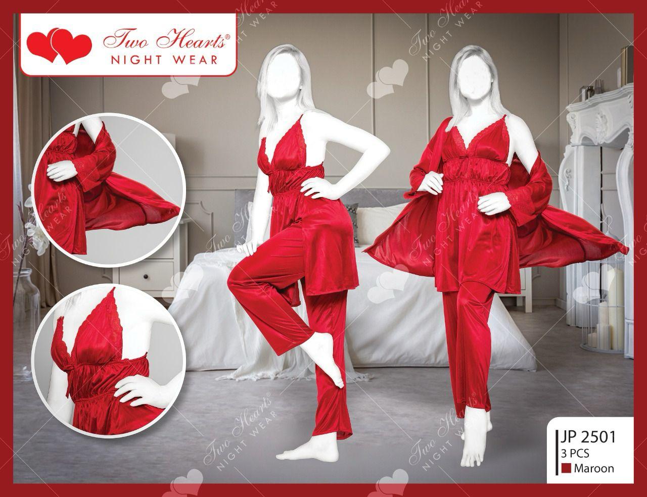 Three pieces Nighty silk