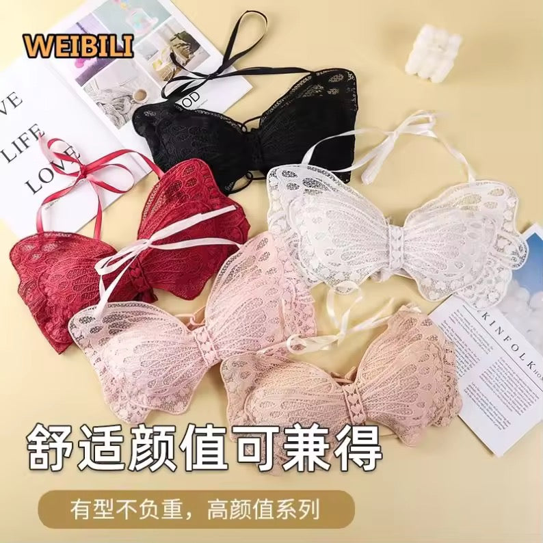 Butterfly soft Padded Back straps Wire less Bra