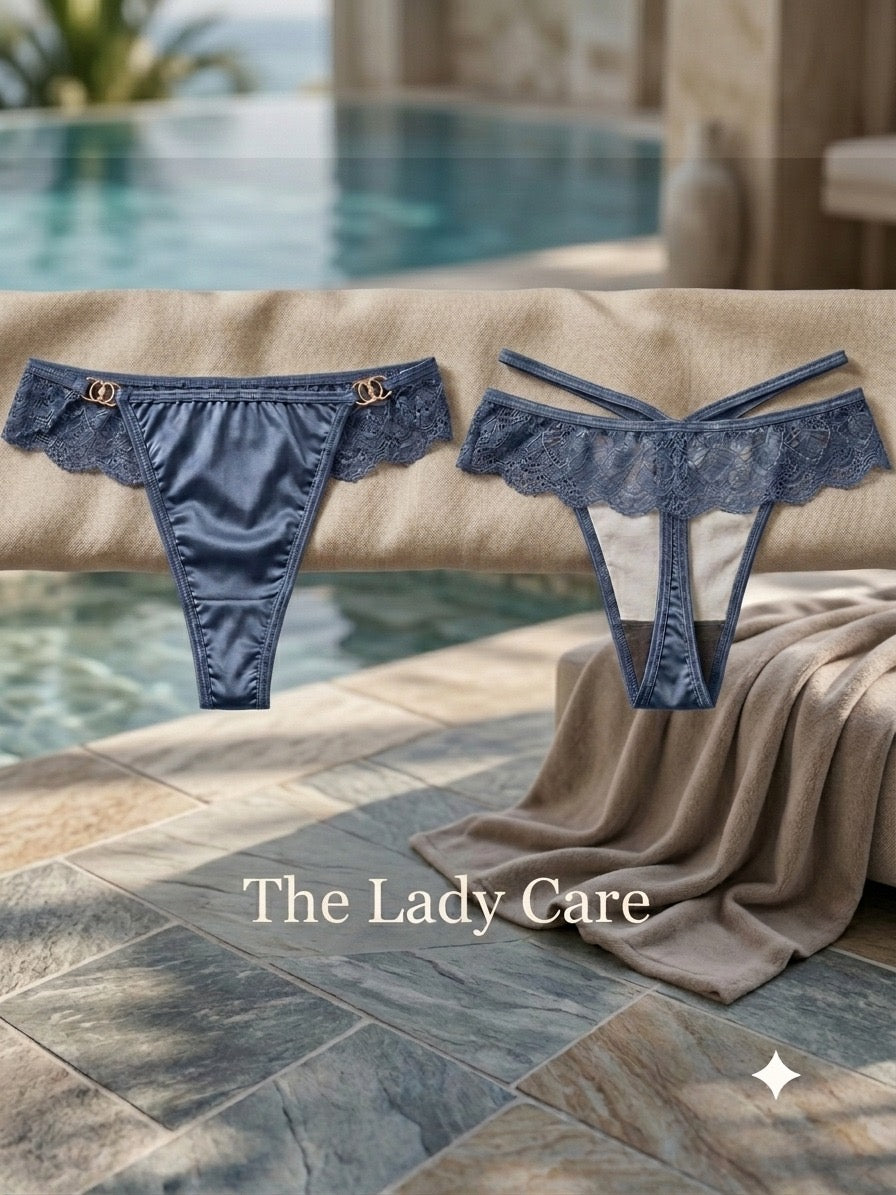 T-back Underwear Sexy Thong Panties Women Floral Lace Seamless Thongs G-string Panty Invisible Women's Panties ( Pack Of Three )