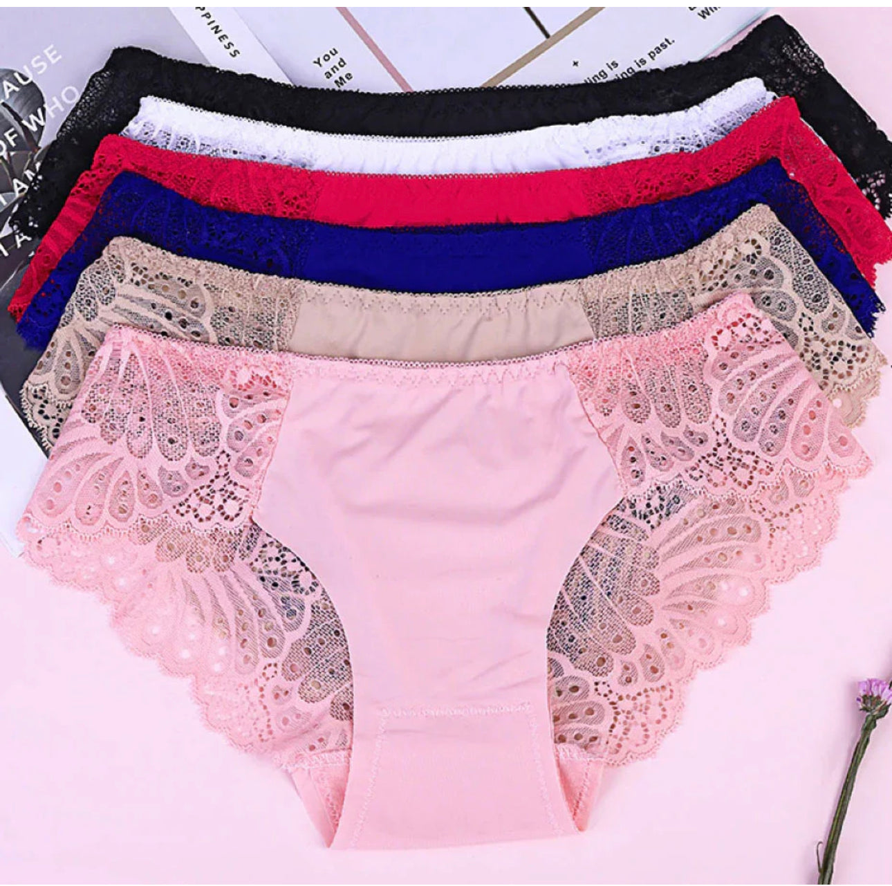 HALf NET COTTON PANTIE pack of 3