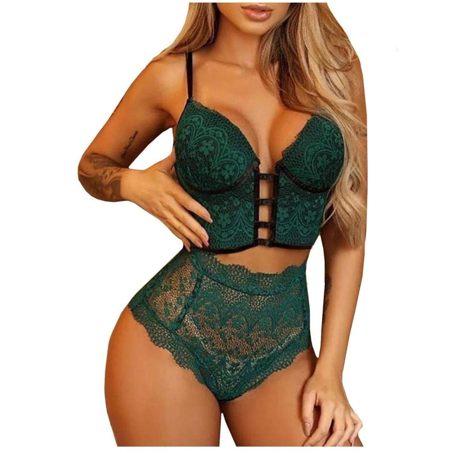 Sultry Nights Deep V Lingerie Set