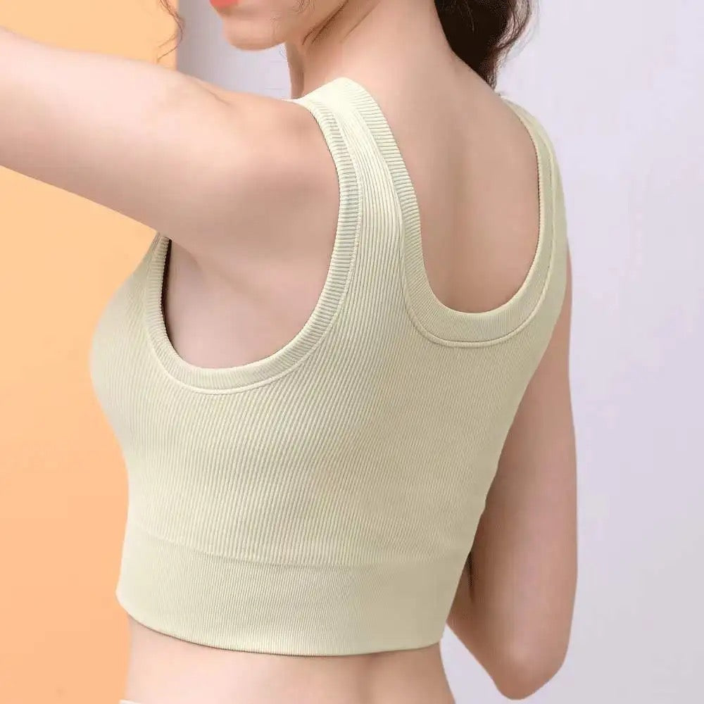 Front Zipper Sports Bra Quick-drying High-elastic Fitness Sports Bra