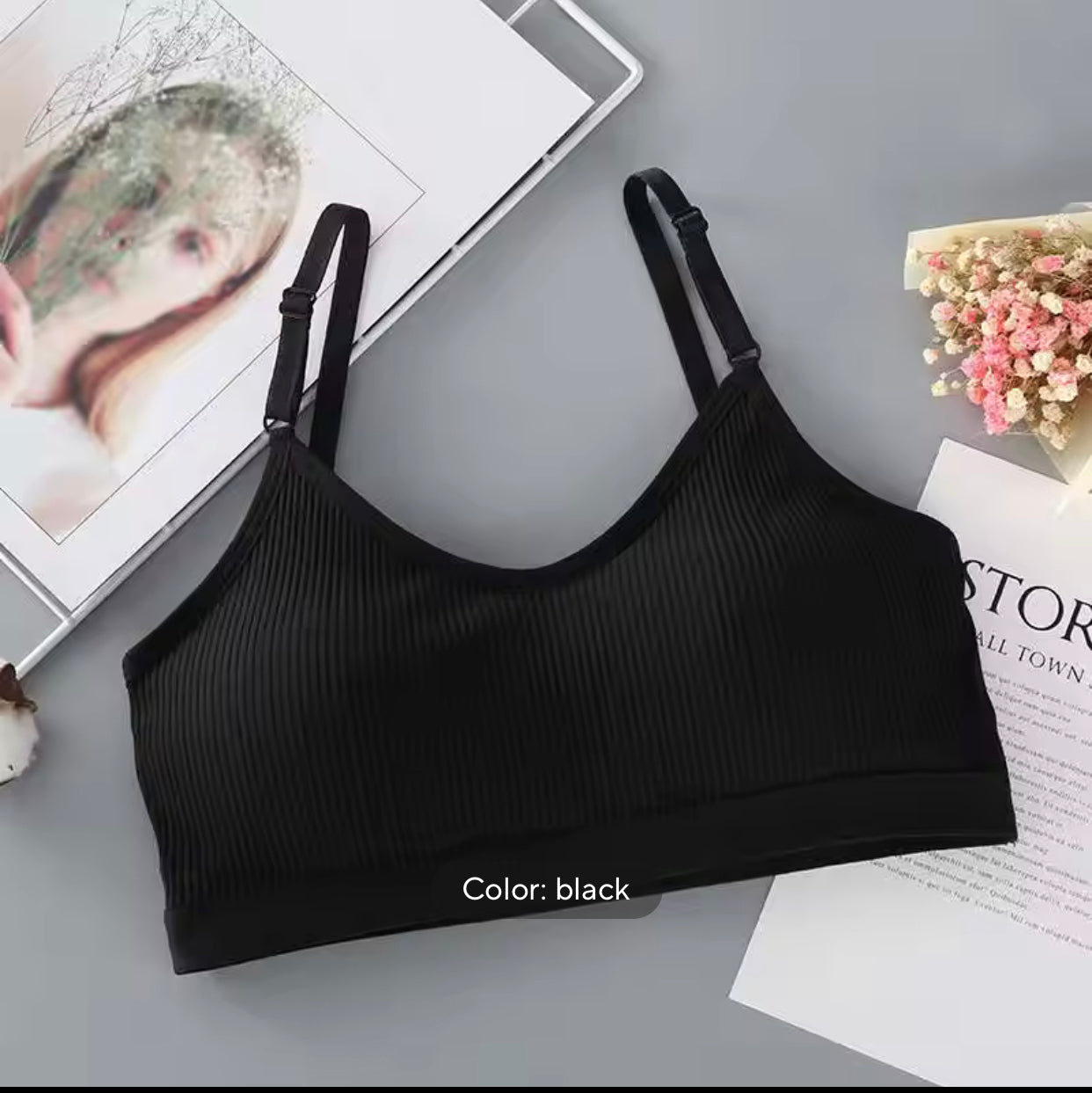 New arrival Seamless Breathable padded Tank Top WireFree