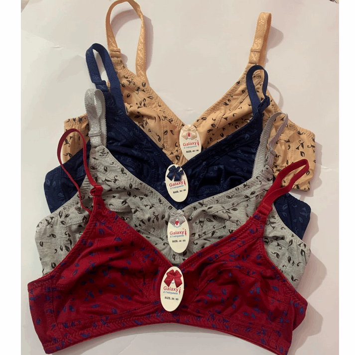 Soft cotton printed Bra (pack of Two)