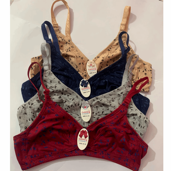 Soft cotton printed Bra (pack of Two)