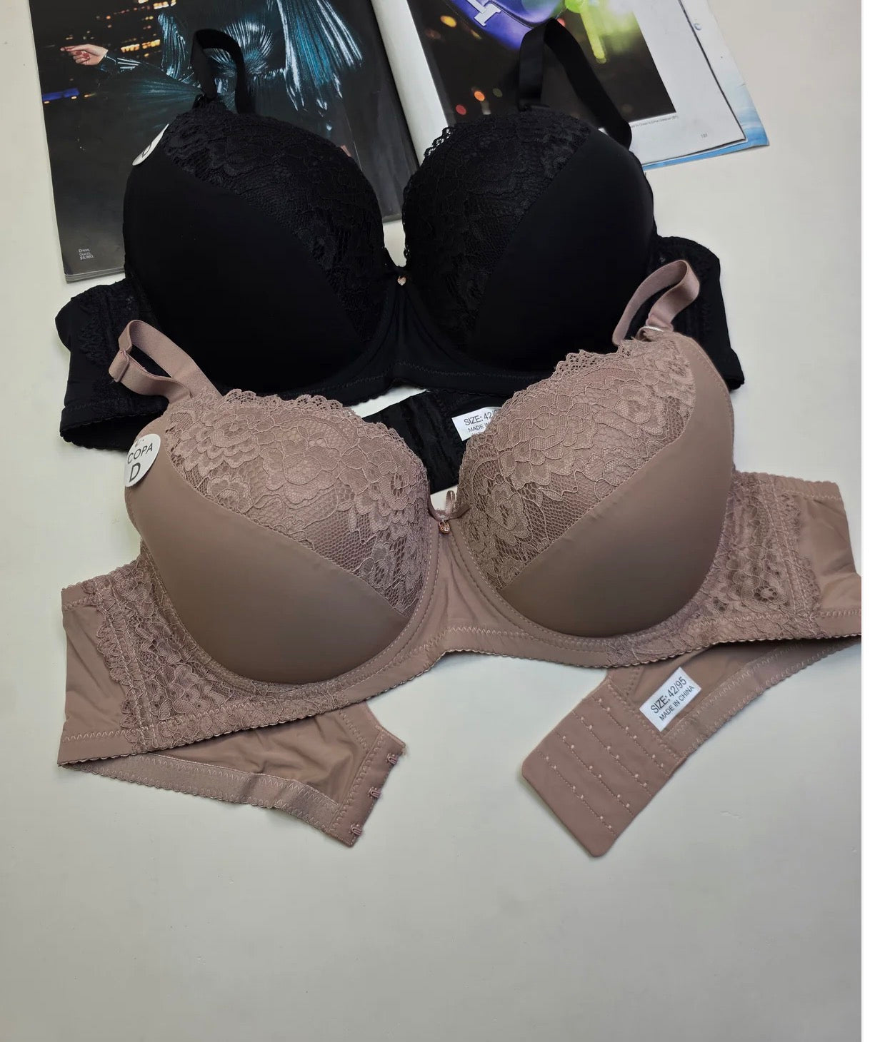 D Lacy Light
Padded Under Wire Half cup lace bra