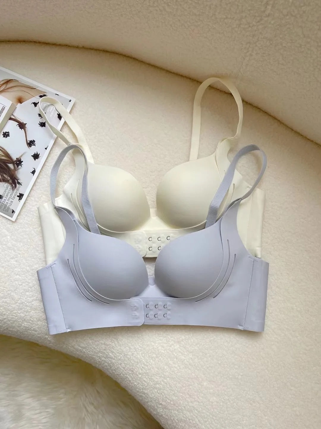 (Summer Clearance Sale)New arrival Breast lift pushup wireless front open posture corrector Padded Bra