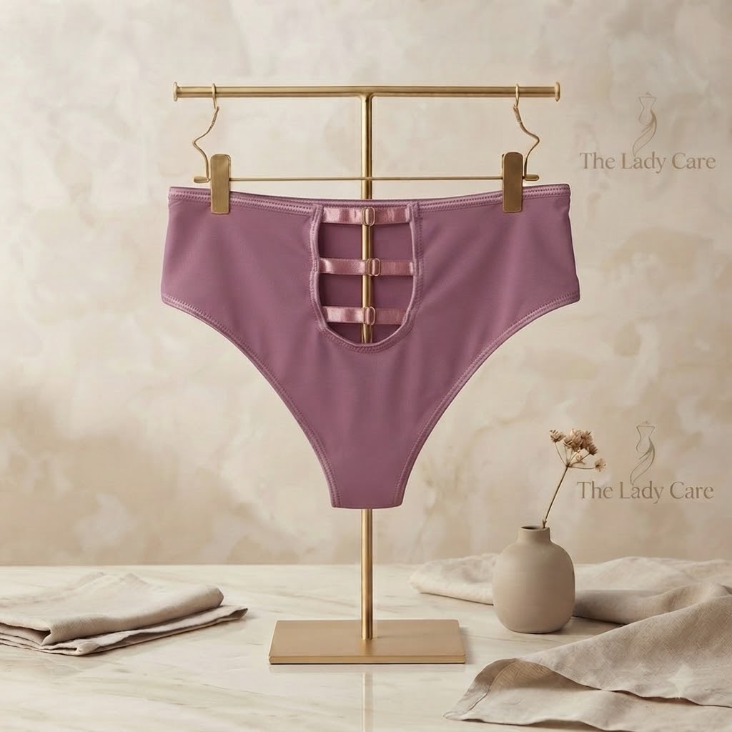 Comfy. Chic. Confident. t
Our gorgeous High-Waist Cut-Out Panty 
Find your perfect shade with The Lady Care ( pack off 2 )