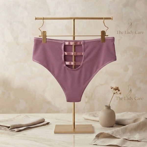 Comfy. Chic. Confident. t
Our gorgeous High-Waist Cut-Out Panty 
Find your perfect shade with The Lady Care ( pack off 2 )