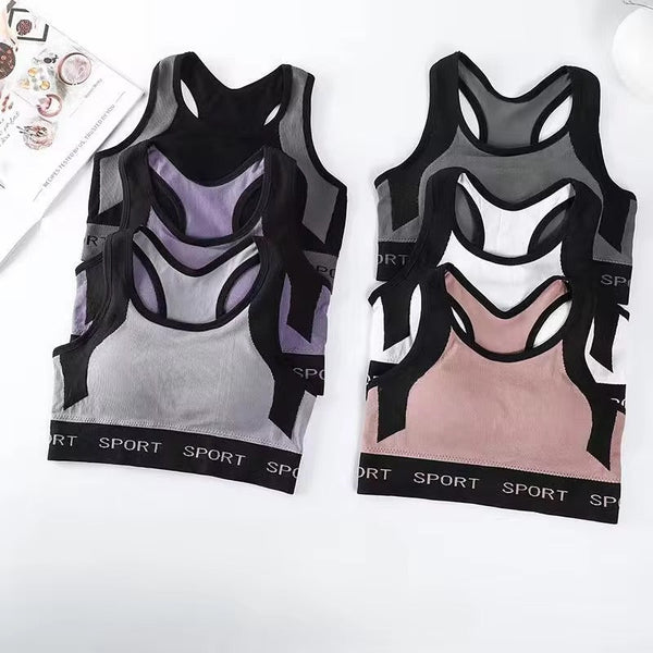 New Arrival Sports Bra Light Padded Full coverage Bra removable Pad
