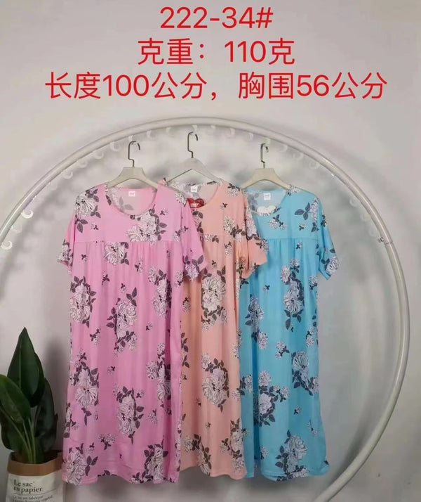 Flower print soft cotton half sleeves shirts pack of two