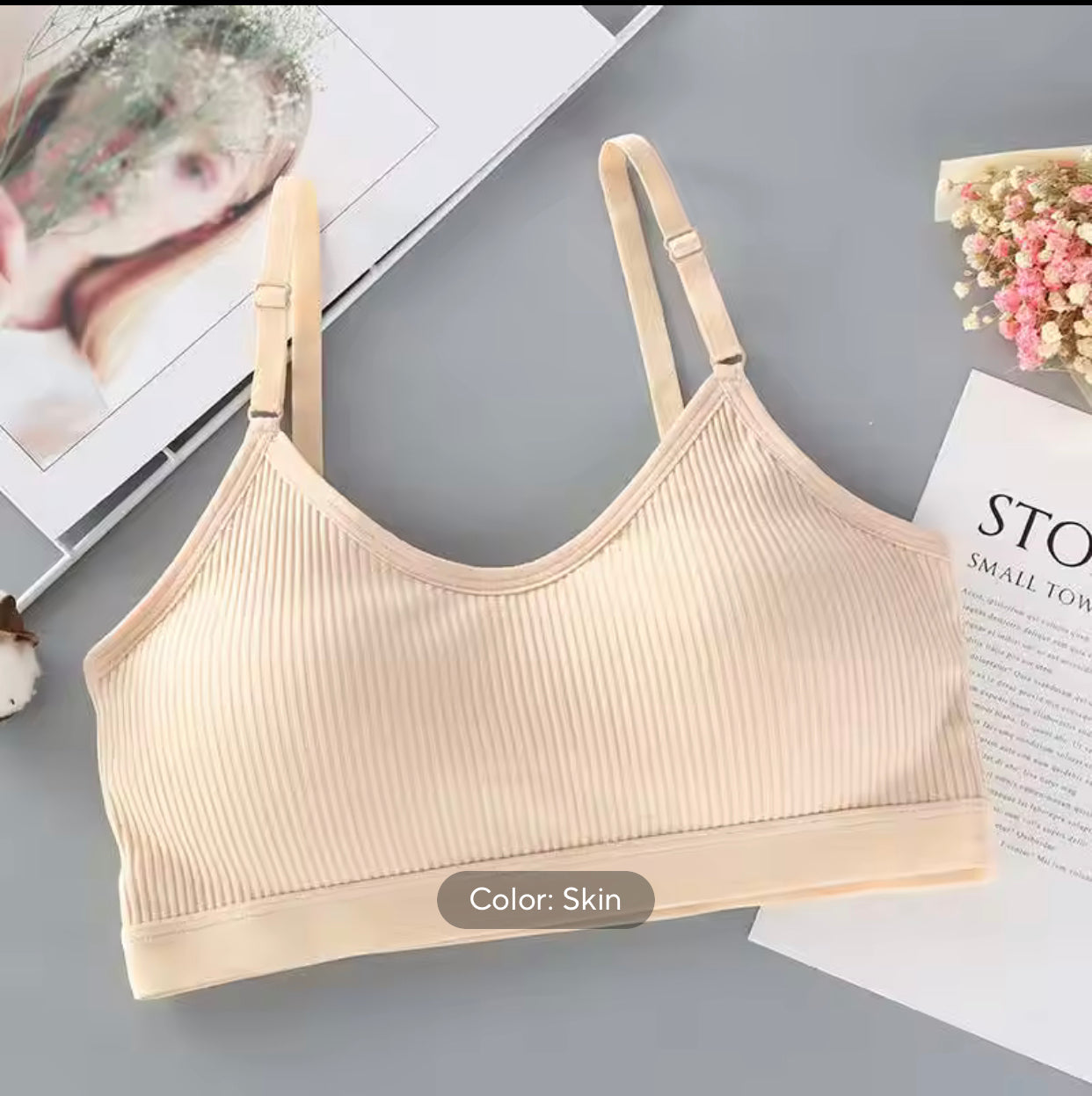 New arrival Seamless Breathable padded Tank Top WireFree