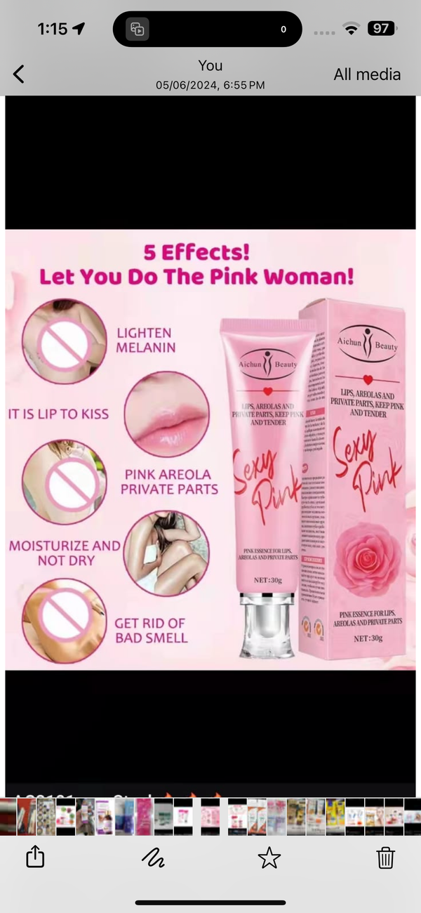 Pink Areola Whitening Cream Armpit Whitening Cream Elbow Knee Legs Thigh Dark Skin Lightening Private Parts Whitening Gel