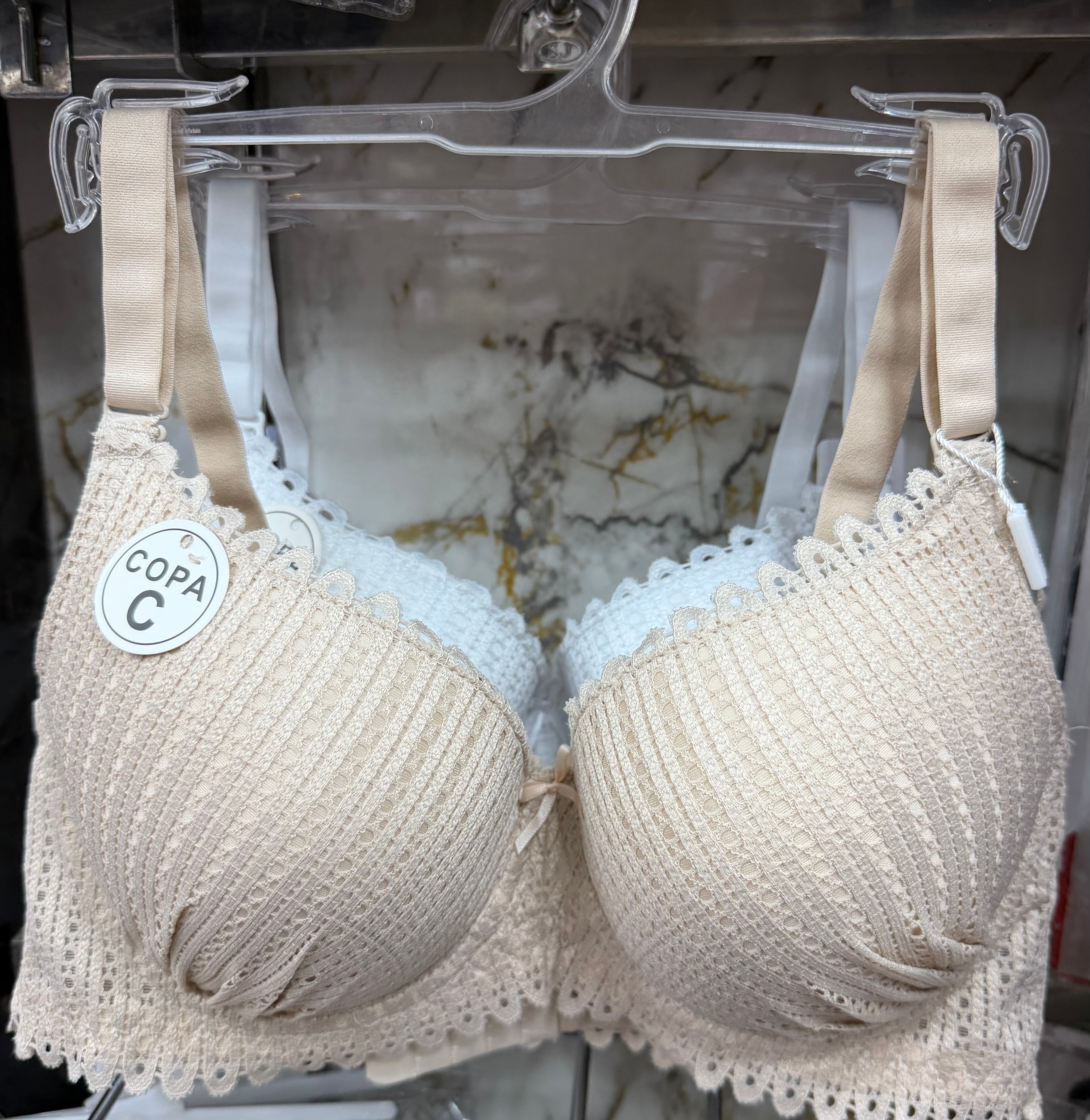 Premium lacy light paded bra with wired