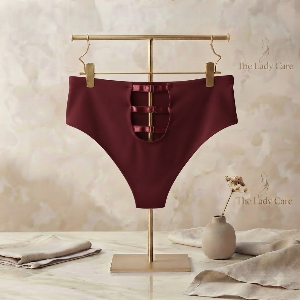 Comfy. Chic. Confident. t
Our gorgeous High-Waist Cut-Out Panty 
Find your perfect shade with The Lady Care ( pack off 2 )