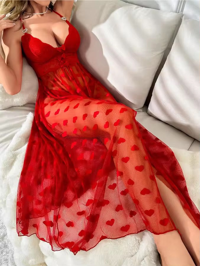 Transparent Hearts prints shirts &trousers