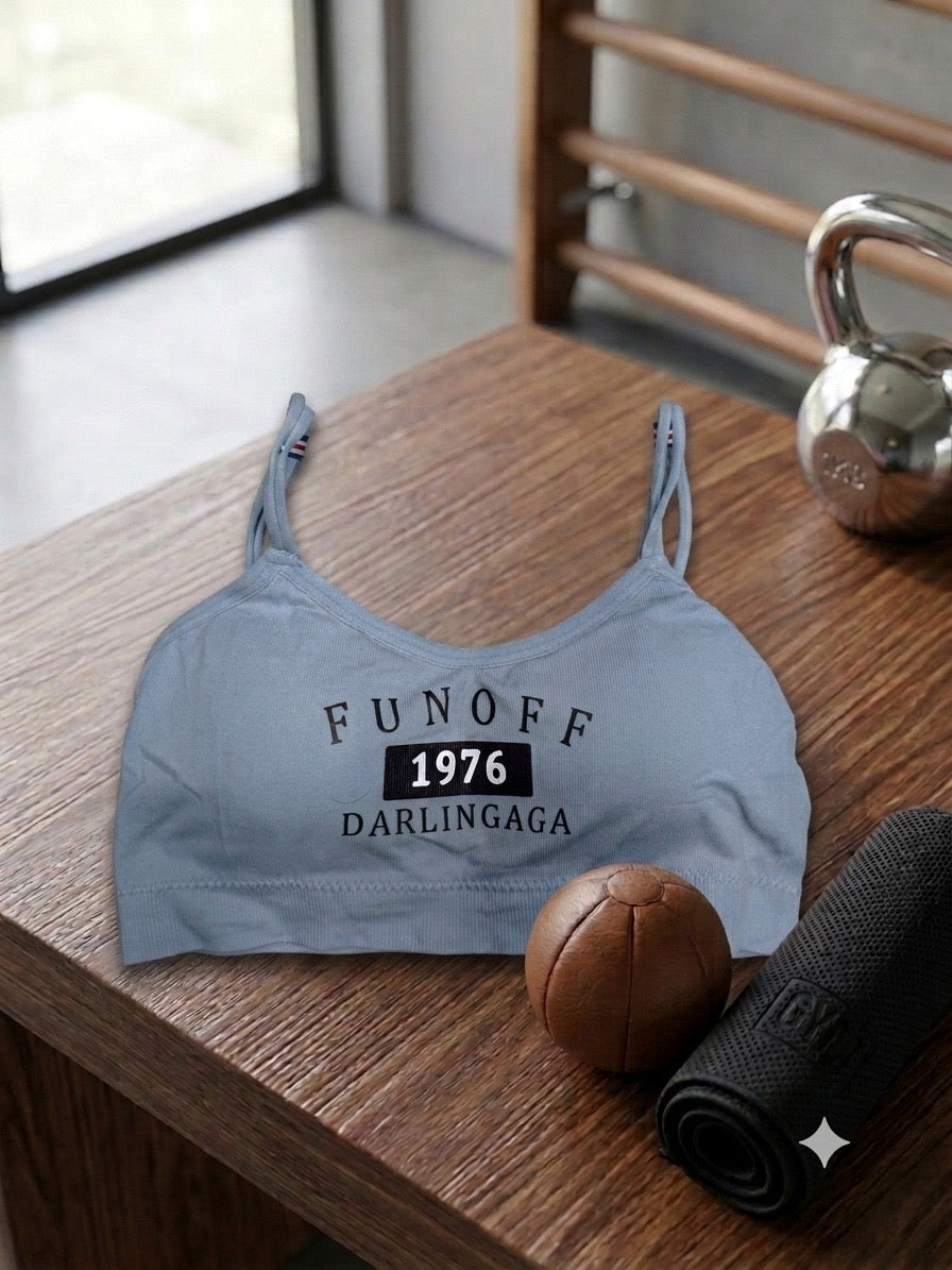 Where comfort meets effortless style.
Whether you're hitting the mat or keeping it casual, our newest graphic bralette keeps you looking chic 24/7.