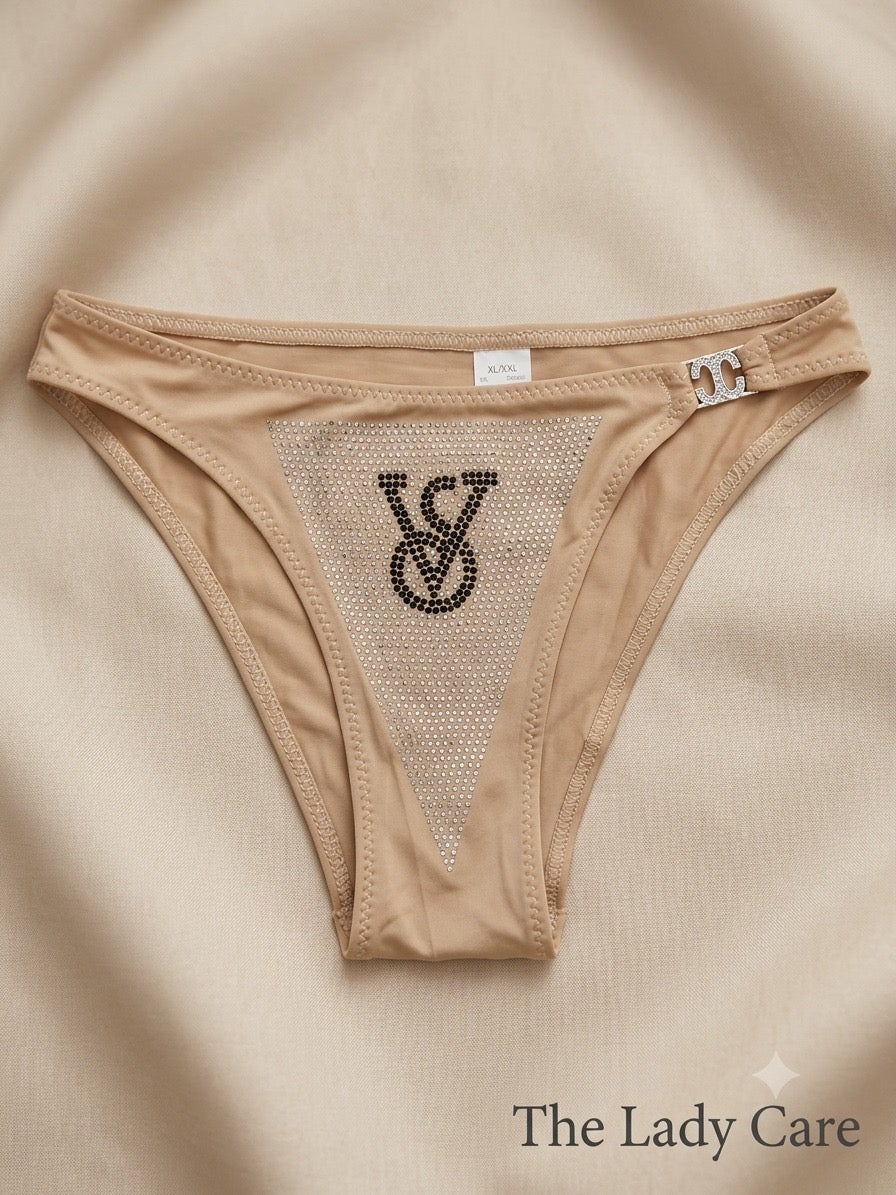 Seamless  Satin Briefs for Women Panties Low Rise Lingerie Underpants Comfortable Underwear Knickers