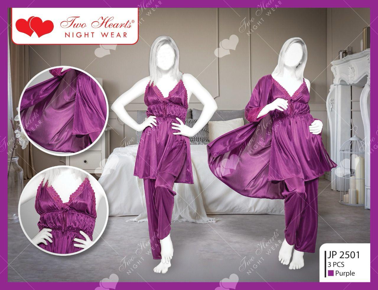 Three pieces Nighty silk