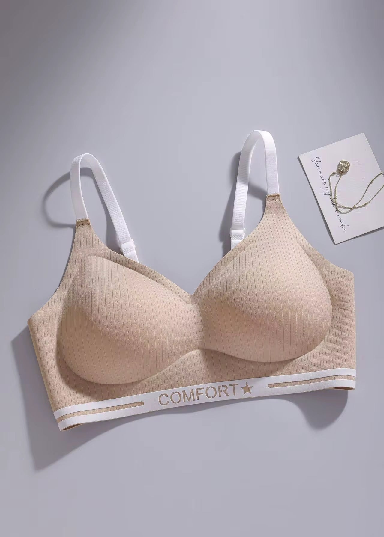 Factory Custom Logo Bra for Adults Comfortable Seamless Brassiere Adjustable Strap Wire-Free Thin Cup Sports Bra BH Sujetadores