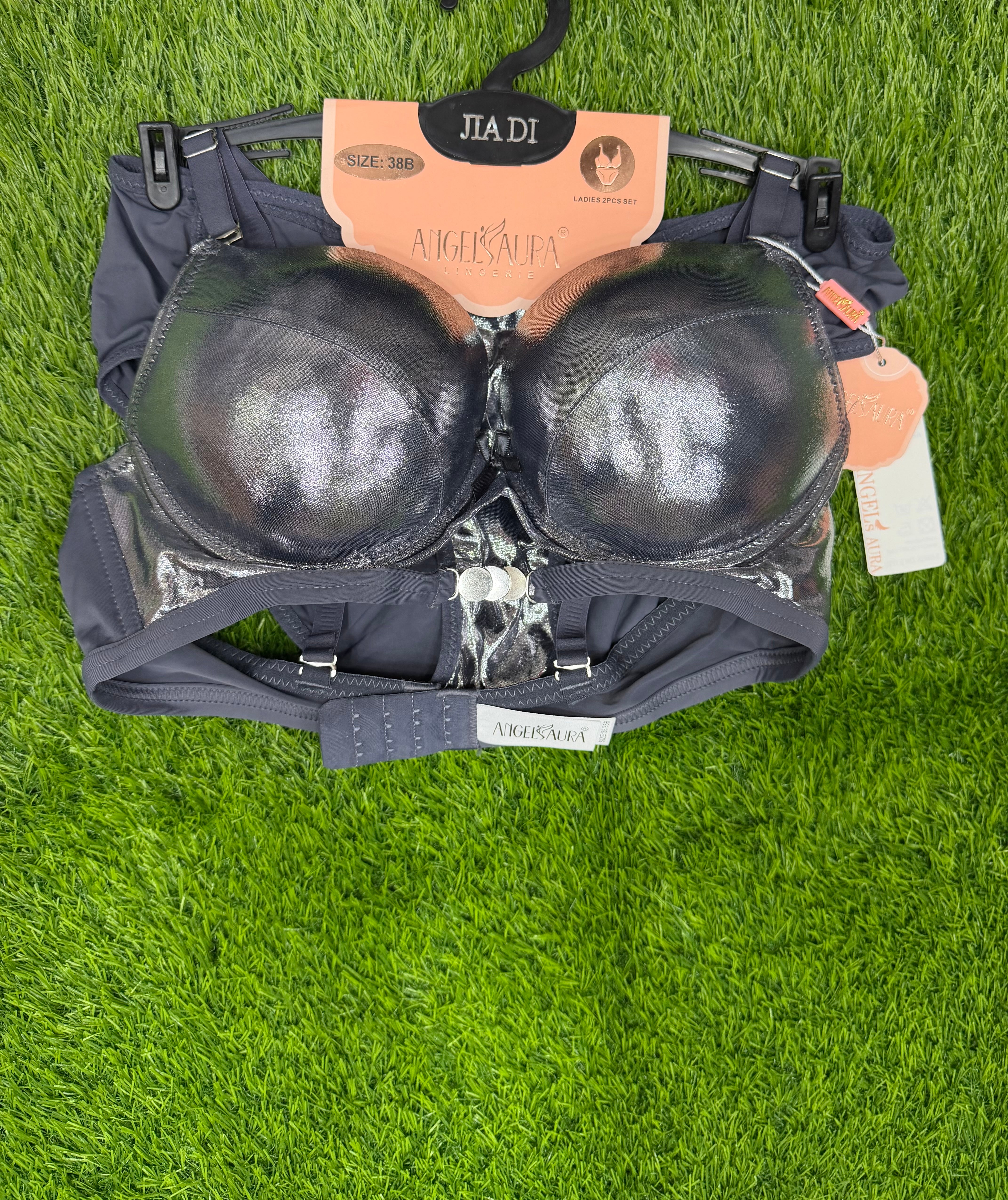 Lustrous -metallic-lingerie-set