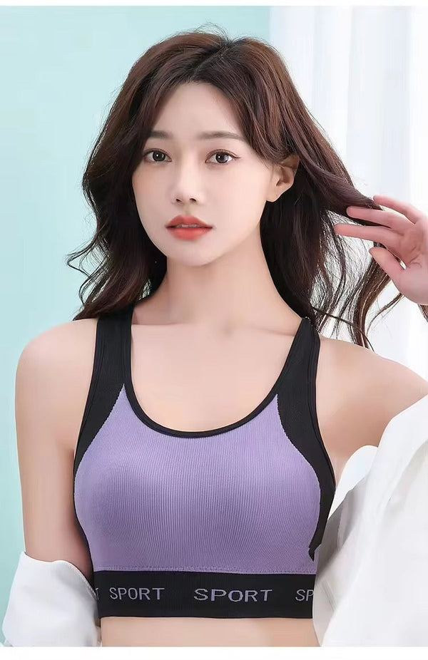 New Arrival Sports Bra Light Padded Full coverage Bra removable Pad