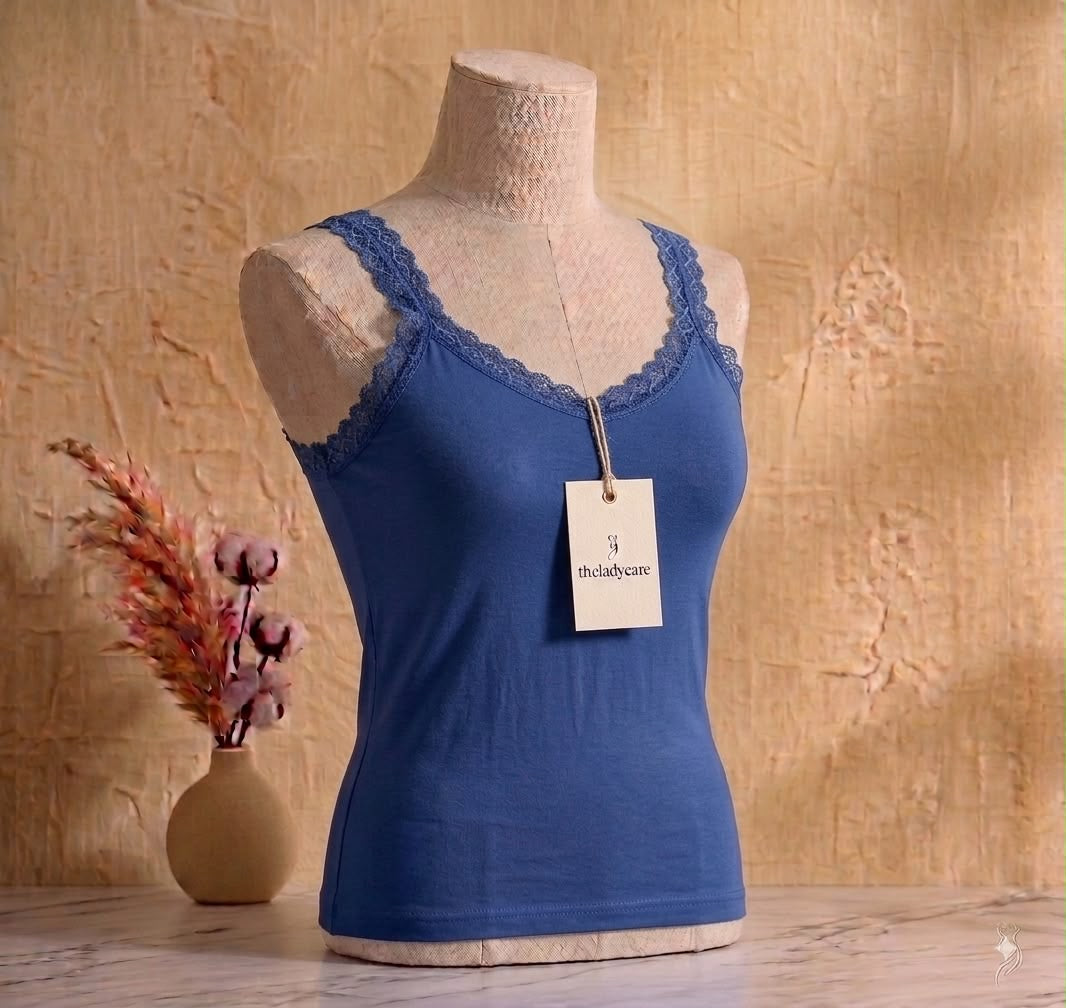 Lightweight fabric with Embroidered lace
Camisoles
Feel comfortable. Feel confident. Feel( pack of too )