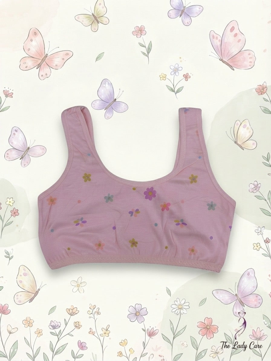 Comfortable Crop Top / Training Bra
Perfect as a reliable and comfortable training bra or casual innerwear.( Pack Of three )