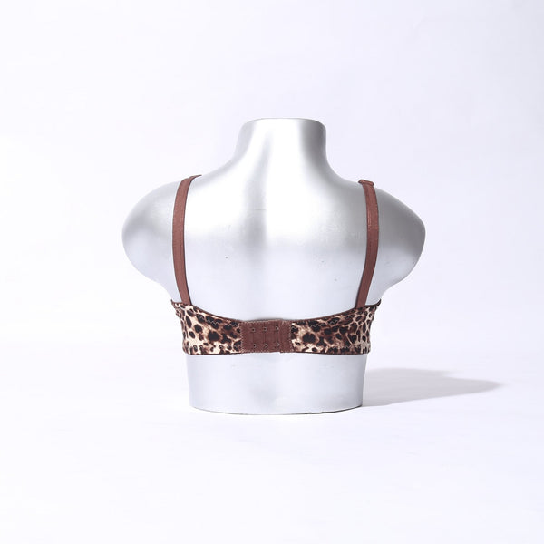 GALAXY NON PADDED BRA ( CHEETA PRINT )