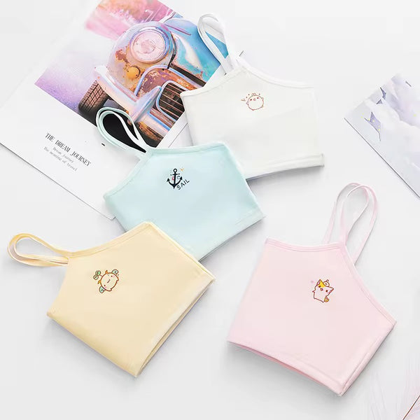 Teen Girl Sports Bra Kids Top Camisole Underwear Young Puberty Small Training Bra