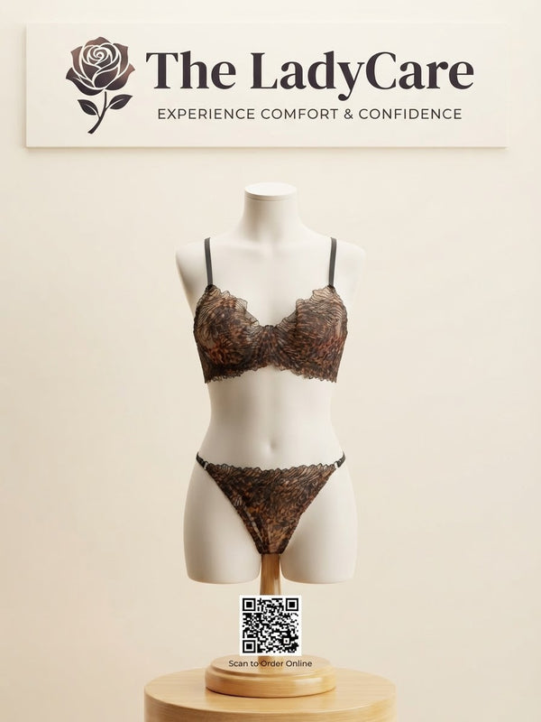 High Quality Women Sexy Lace Bra Erotic Lingerie Ultra-thin Leopard Embroidered Lace Bra See-through Panty Bra
