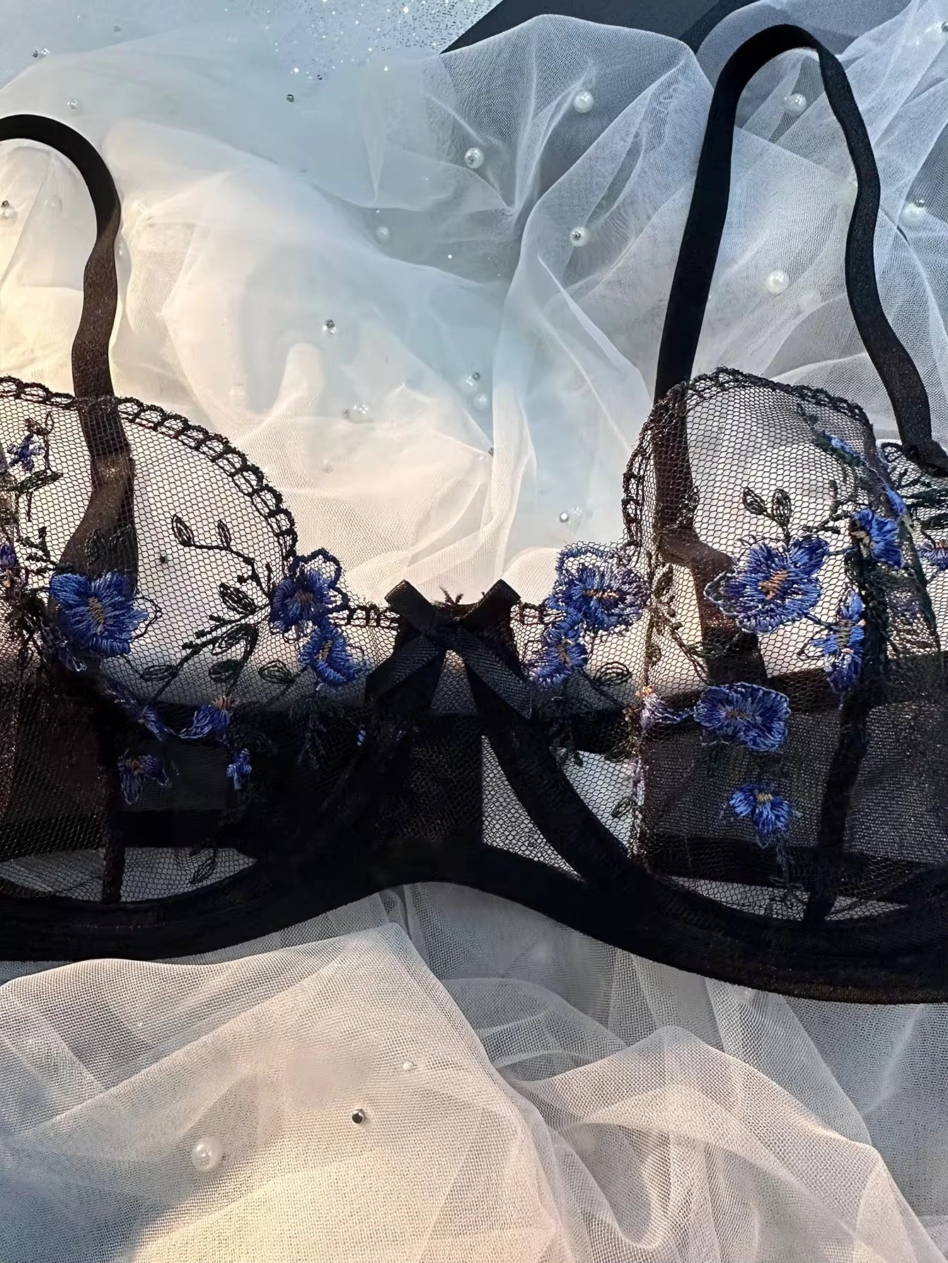 OEM Nightie Mature Ladiespush up Bra Dame Panties
Embroidery Floral Hot Balconette Bra Underwear and Panties Set Women Sexy Lace