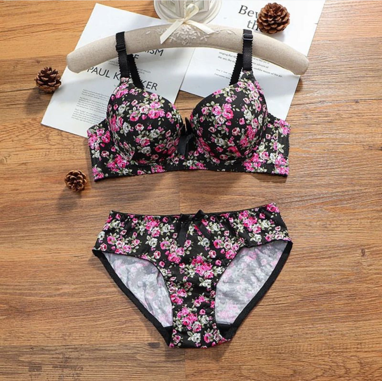 Flower Design Single padded wire set