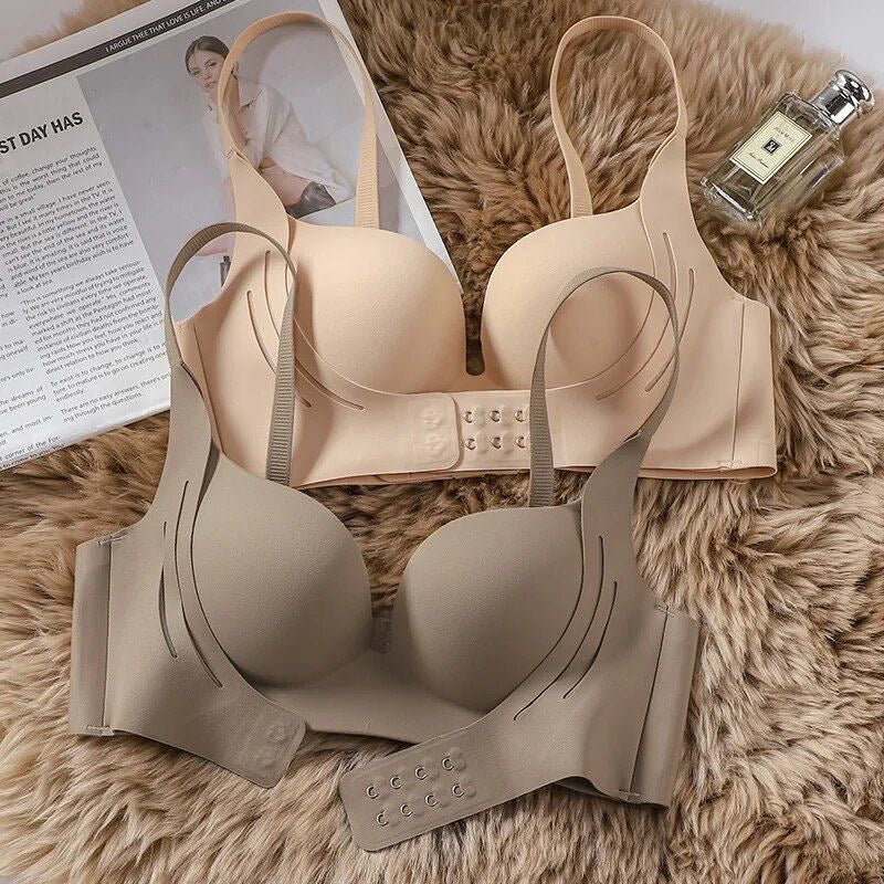(Summer Clearance Sale)New arrival Breast lift pushup wireless front open posture corrector Padded Bra