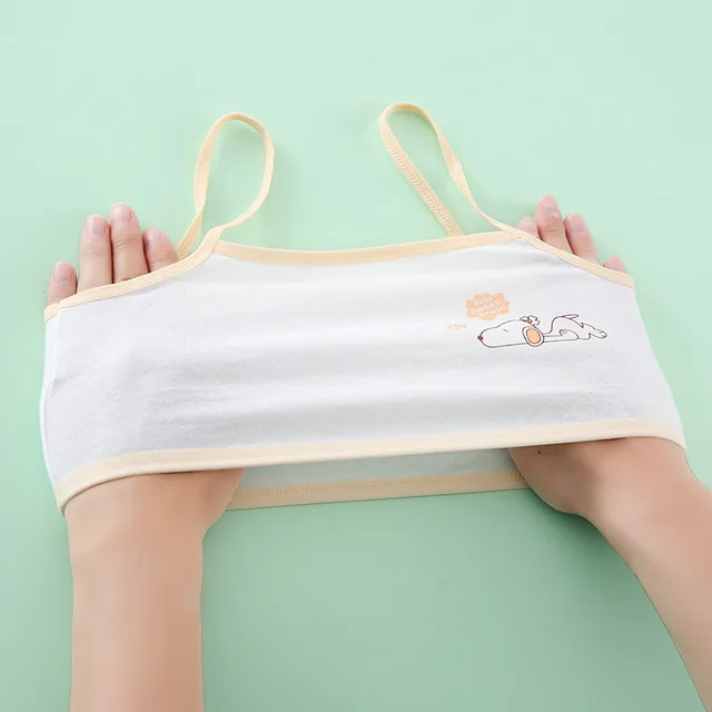 kids Soft Cotton Biddies With Border Colour.                                     Pack of 2