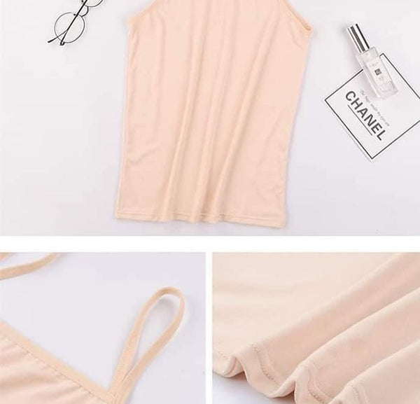 Women Soft Cotton Slip With Thin Strip